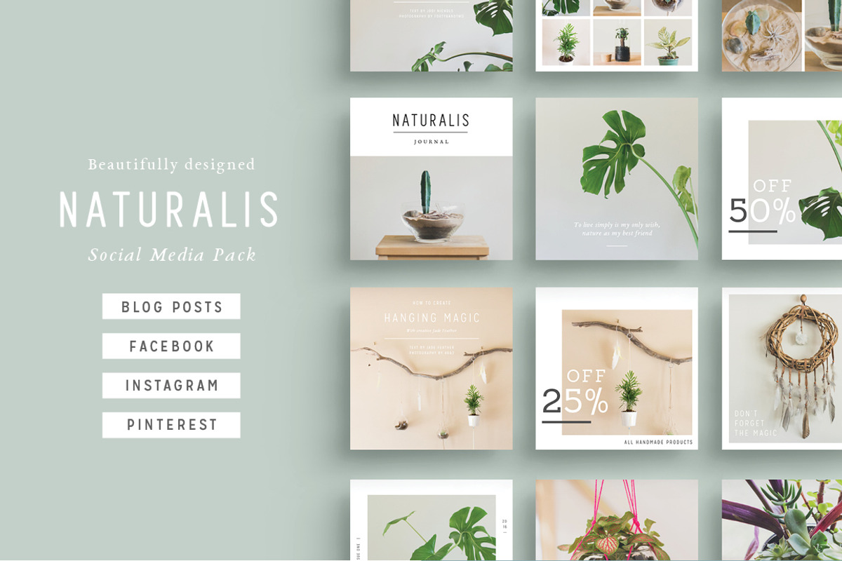 NATURALIS  Social Media BUNDLE, a Social Media Template by 46&2 Collective (Photo 11 of 11)