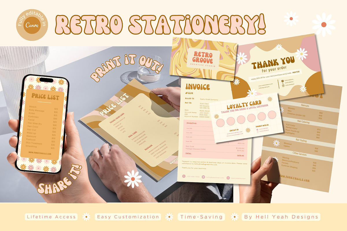 Ultimate Retro Branding Bundle, a Branding & Logo Template by Hell Yeah Designs (Photo 10 of 11)