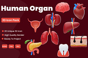 Human Organ Icon Pack, an Object 3D Model by novia99design (Thumbnail 1 of 8)