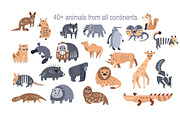 Sunny Animals: Map & Poster Creator, an Animal Illustration by ArtyCats (Thumbnail 3 of 17)