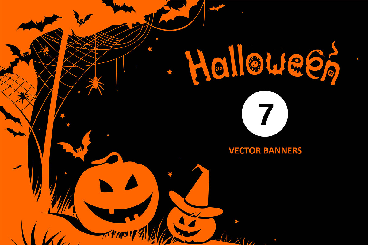 Halloween. Banners, a Background Graphic by Yulia Ogneva (Photo 1 of 5)