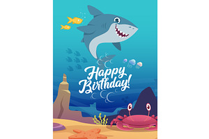 Underwater life. poster happy, an Animal Illustration by Onyx