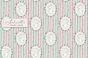 Bunny Card & Seamless pattern, a Pattern Graphic by SirenaArt (Thumbnail 6 of 11)