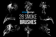 28 Smoke Photoshop Brushes, a Brush Add-On by SimplDesign (Thumbnail 1 of 3)