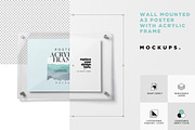 Wall Mounted Acrylic Frame Mockups, a Product Mockup by GfxFoundry (Thumbnail 3 of 6)