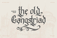Old Gangstriad Blackletter Typeface
