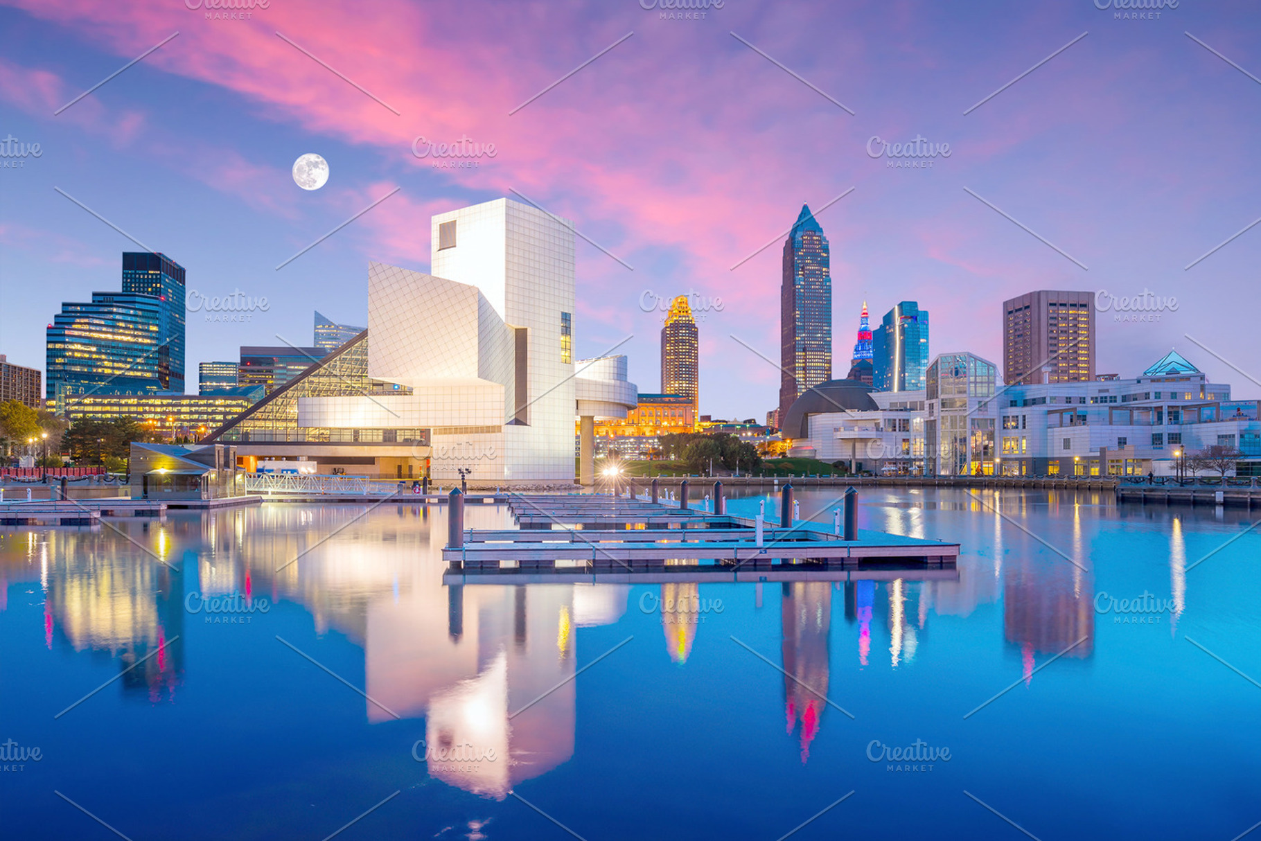 Downtown Cleveland skyline, an Architecture Photo by f11photo
