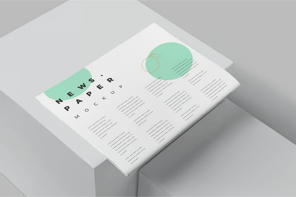 6 Professional Newspaper Ad Mockup, an Advertising Mockup by megostudi0 (Photo 6 of 8)