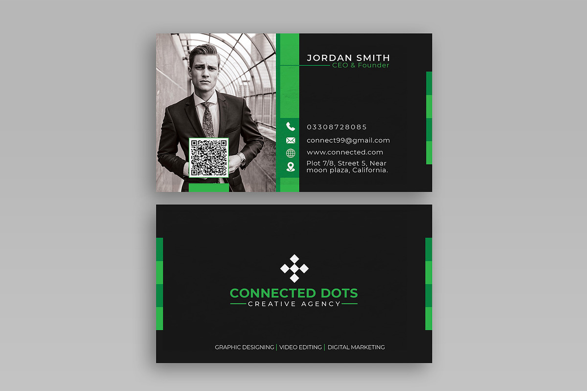Modern Corporate Business Card, a Business Card Template by Saman Osama (Photo 2 of 5)