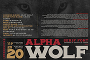 Alpha wolf - Serif font, a Serif Font by Artistic & Unique (Thumbnail 6 of 12)