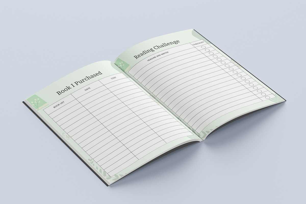 2025 Reading Planner, a Print Template by Book2bees (Photo 3 of 4)