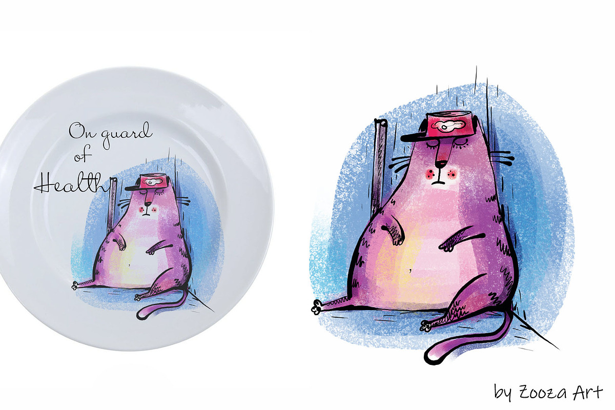 Wild Wild Cat - 14 illustrations, an Illustration by Zooza Art (Photo 4 of 15)