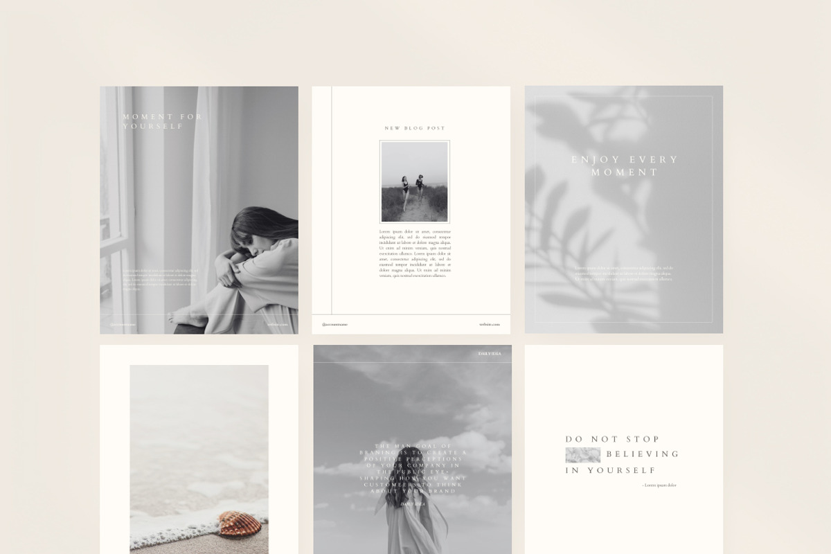 Charm Instagram Templates (Canva), a Social Media Template by Studio Fink (Photo 3 of 8)