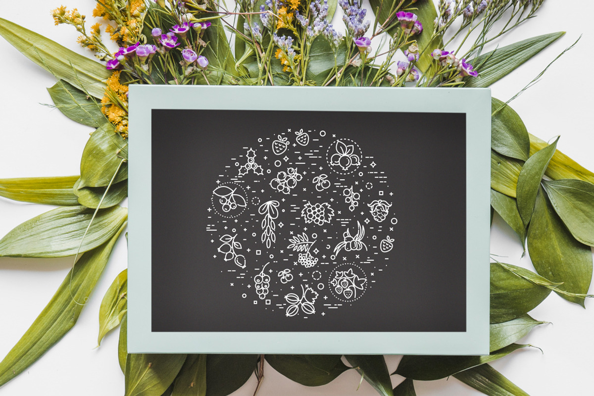 Line Nature Icons Set, an Outline Icon by Tettygreen (Photo 9 of 16)