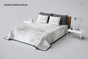Plain Bed Coverlet Mockup, a Household Mockup by creatsy2 (Thumbnail 4 of 5)
