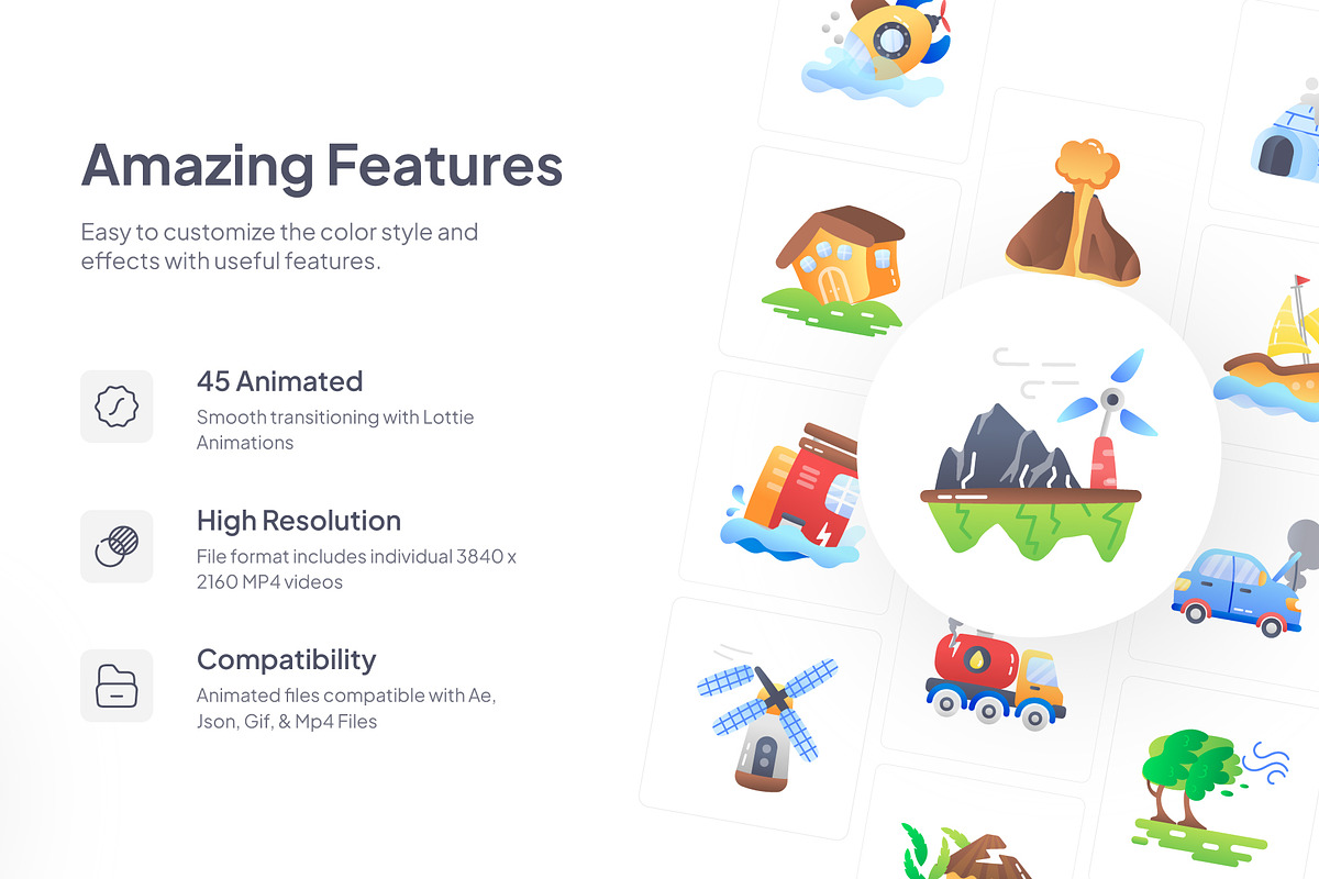 Earthing Animated Icon Set, a Duotone Icon by Prosymbols (Photo 2 of 3)