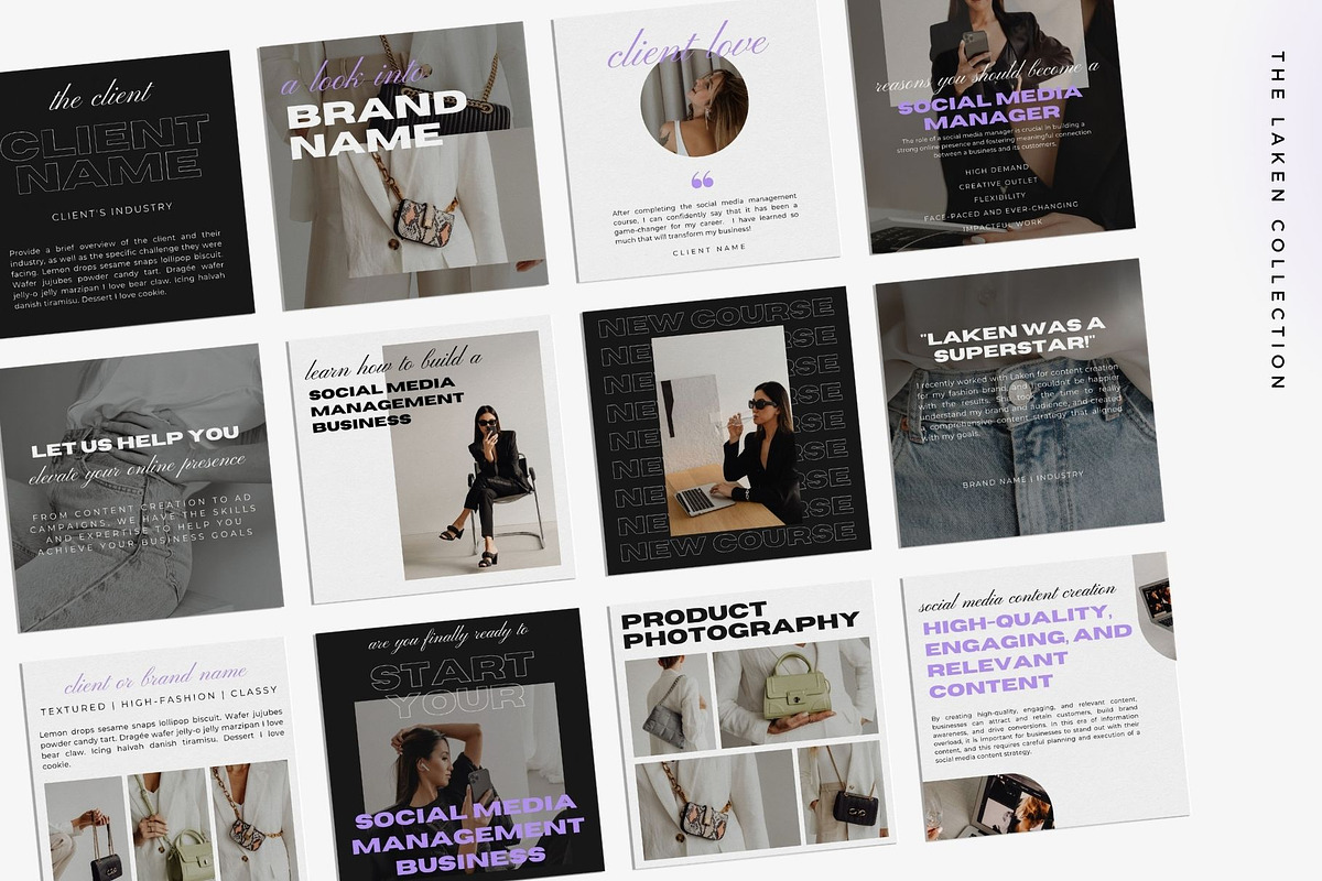 Instagram Templates for Brands Canva, a Social Media Template by Blush Created (Photo 1 of 11)