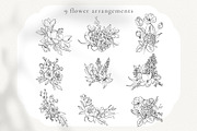 Minimalistic Spring Flowers Line Art, a Decorative Illustration by La Petite Line Art (Thumbnail 5 of 12)