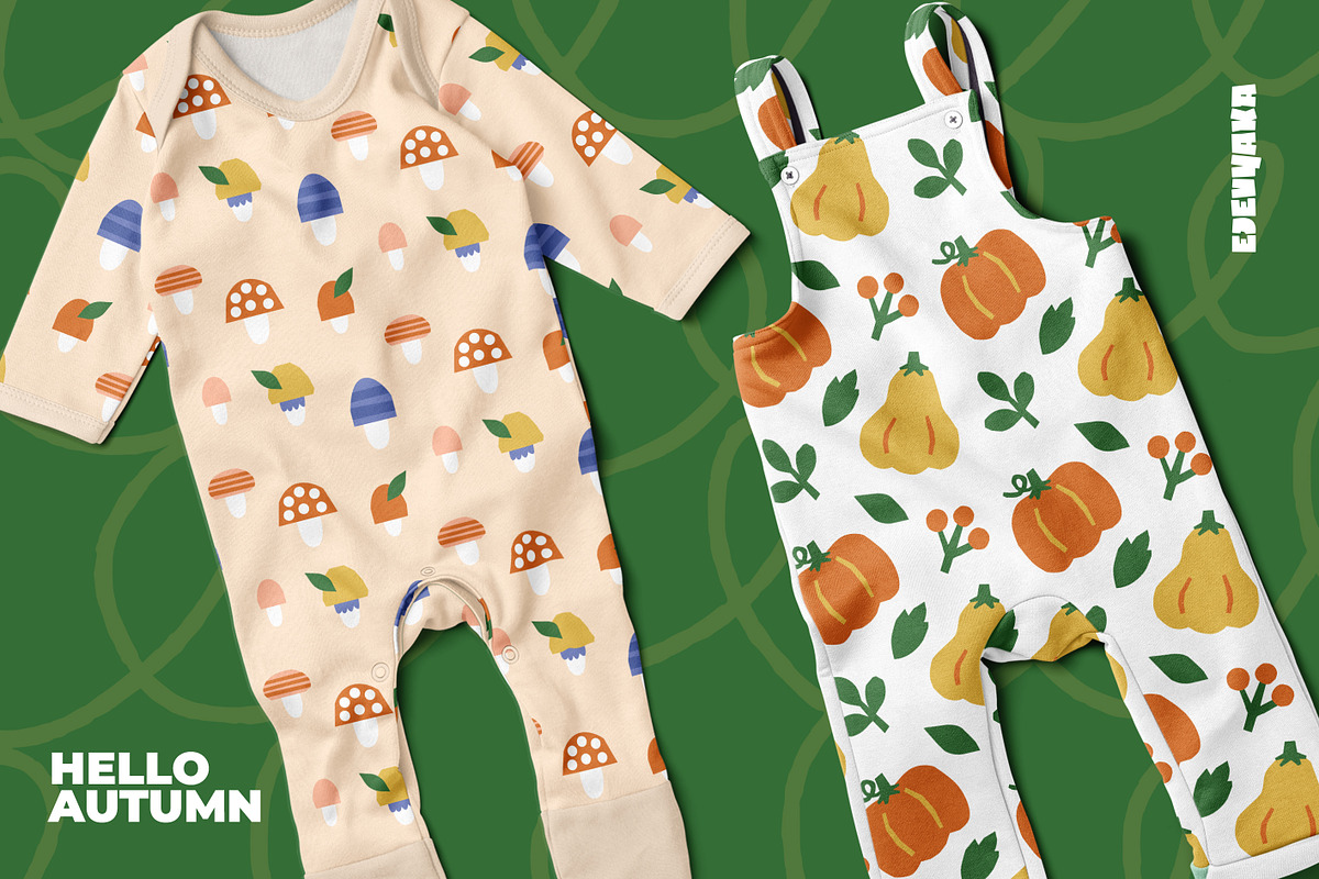 Hello Autumn. Clipart & Patterns, an Animal Illustration by Ejevyaka (Photo 9 of 9)