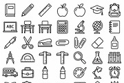 Bundle Online Learning Outline Icons, an Outline Icon by adenpinkstore (Thumbnail 17 of 23)