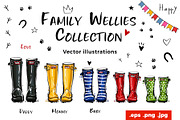 Family Wellie-Boots Collection, an Illustration by Sopelkin (Thumbnail 1 of 7)