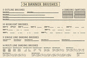 Flat Banner Creator for Illustrator, a Brush Add-On by BAD TASTE (Thumbnail 2 of 10)