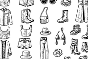 Vintage Fashion Icons Vector Set, an Object Graphic by RT Studio (Thumbnail 3 of 3)