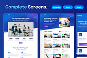 Saas & Tech Web Mobile UI Kit Saasly, an UI Kit Template by dhuhacreative (Thumbnail 5 of 8)