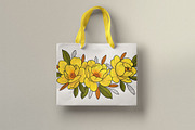 Flower Set “Yellow mood”, an Illustration by Maria Summer (Thumbnail 3 of 9)
