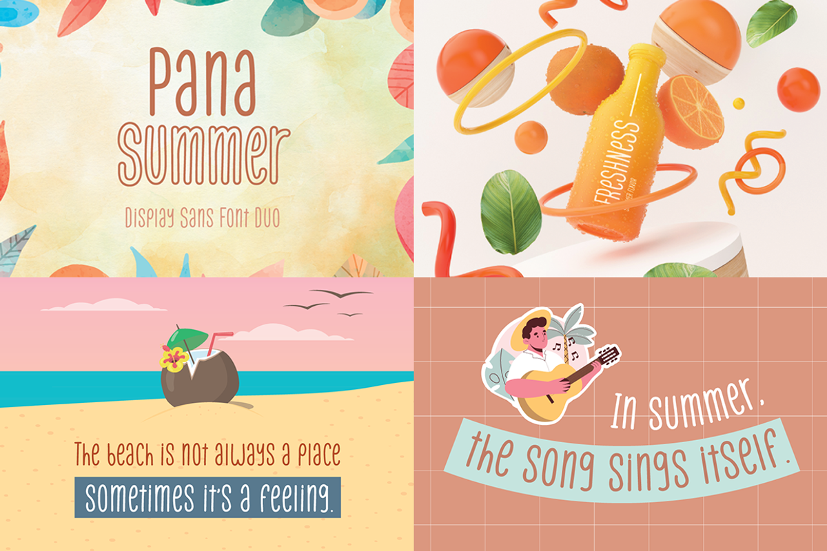 The Summer Vibes Font Bundles, a Sans Serif Font by Attype (Photo 5 of 16)