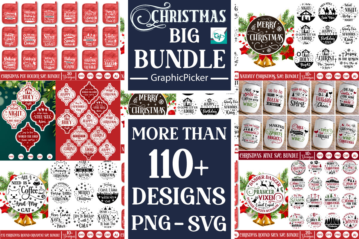 Mega Christmas Farmhouse Bundle, an Object Graphic by GraphicPicker (Photo 4 of 13)
