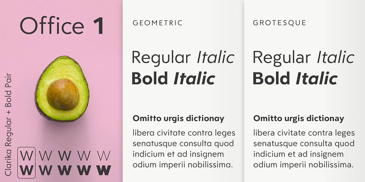 Clarika Office, a Sans Serif Font by Wild Edge (Photo 3 of 9)