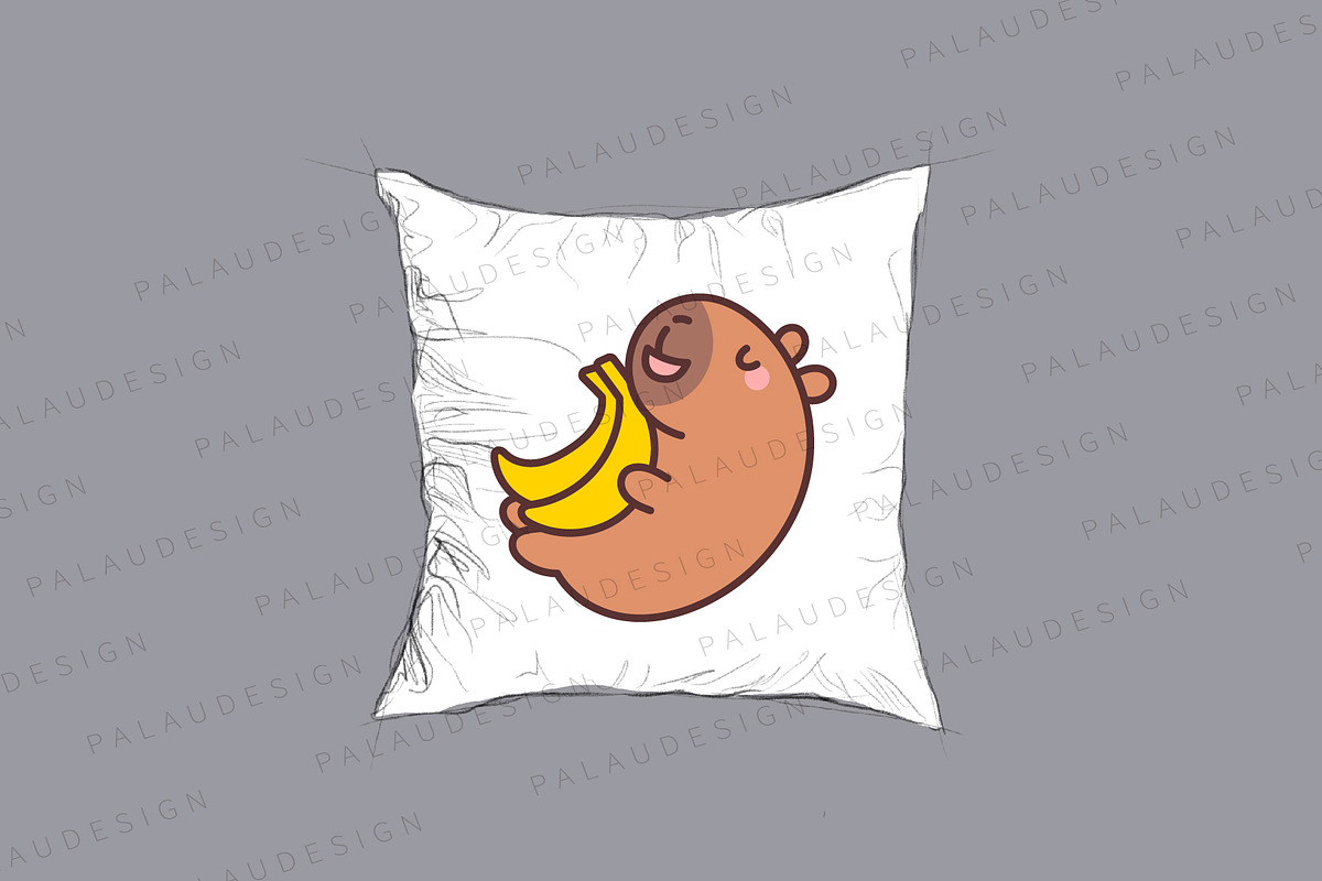 Cute Capybara and Fresh Fruits, a Seasonal Illustration by Palau (Photo 8 of 12)