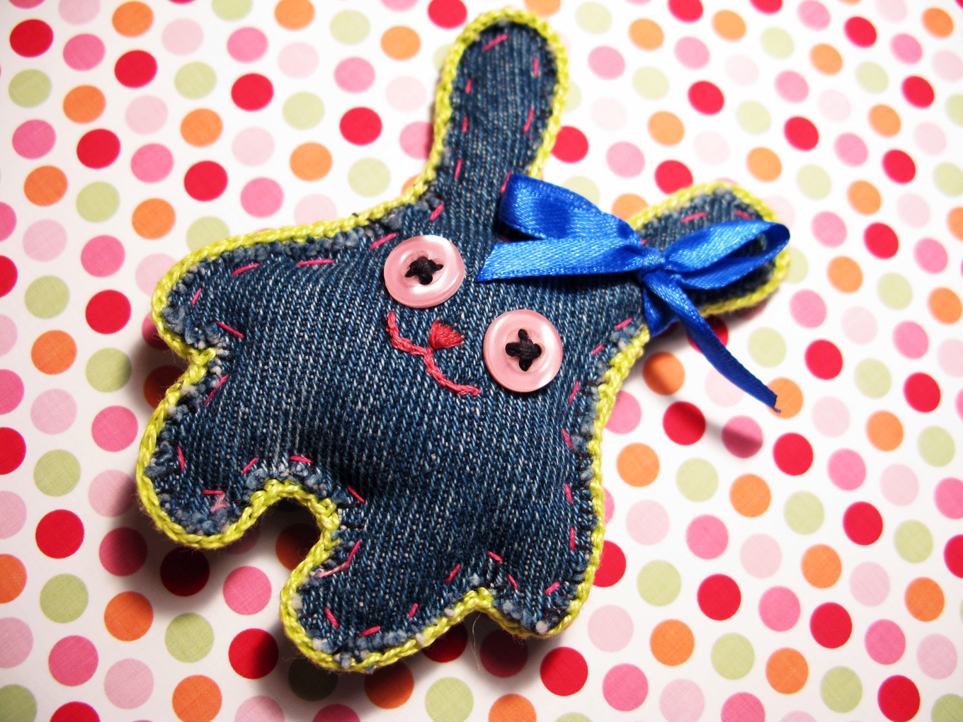 Hand made denim rabbit hare photo, an Arts & Entertainment Photo by Art ...