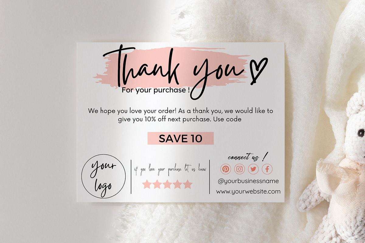 Thank You Card Template Bundle Canva, a Templates & Theme by Mrxking (Photo 14 of 23)