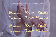 Gold Foil Power Words & Mandalas, an Object Graphic by Illumineer Media & Design (Thumbnail 4 of 6)