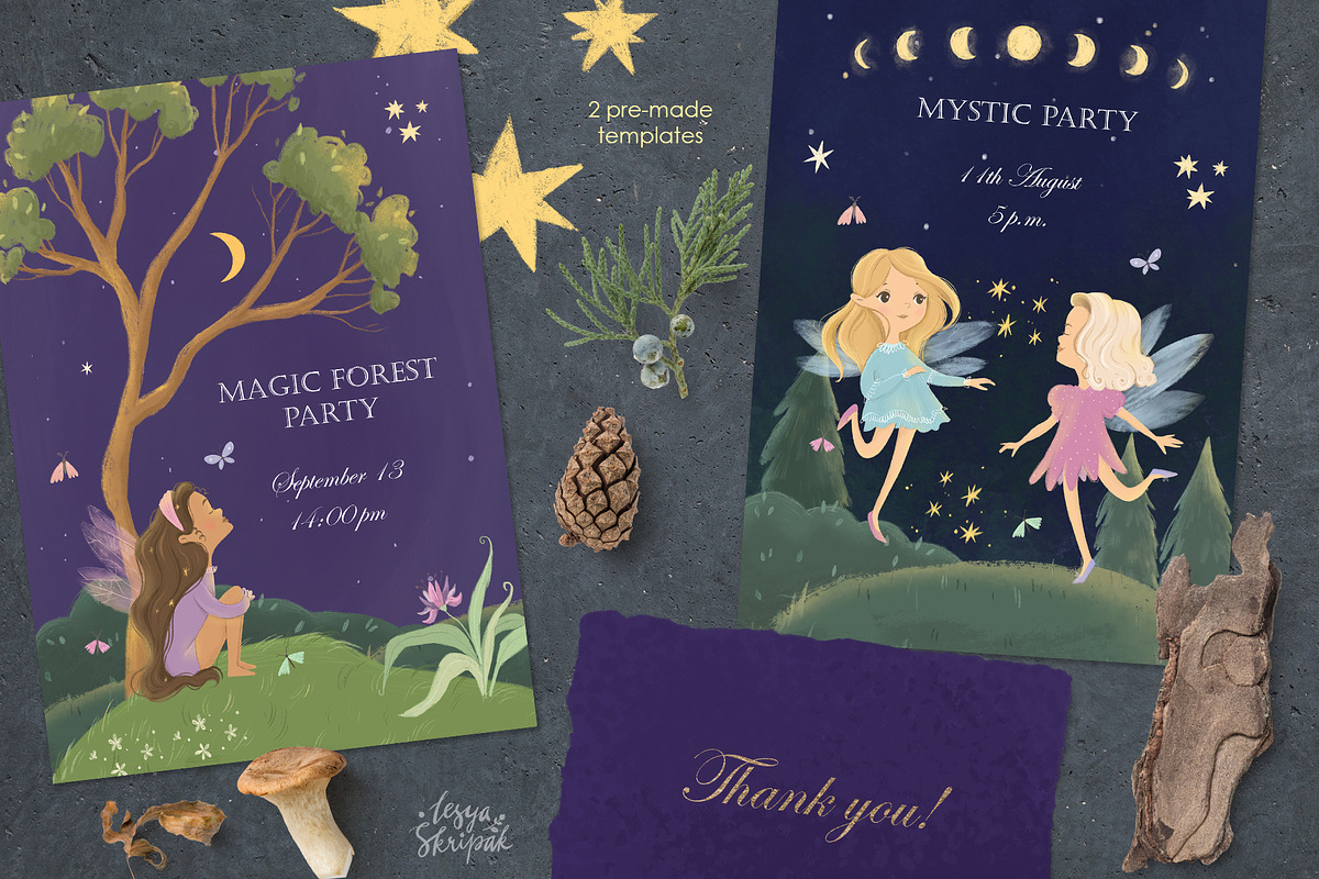 Magic forest and fairies, an Animal Illustration by Lesya Skripak (Photo 3 of 9)