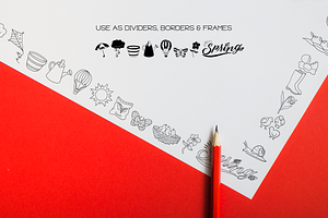 Spring Doodles - Dingbats Font