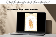 Gold Indian Wedding Invitation Card, a Print Template by TheSimplySereneShop (Thumbnail 7 of 8)