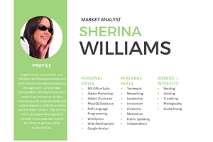 Icon Photo Modern Resume Template