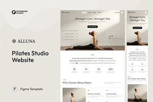 Pilates Studio Website UI Figma, an UI Kit Template by peterdraw