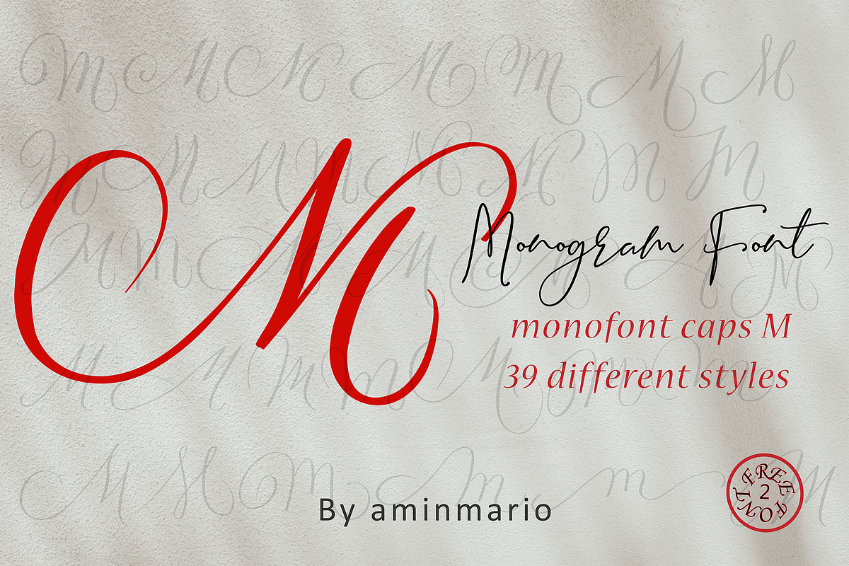MONOGRAM M | Monofont caps M