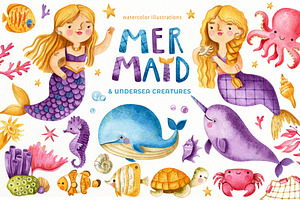 Mermaids & undersea creatures