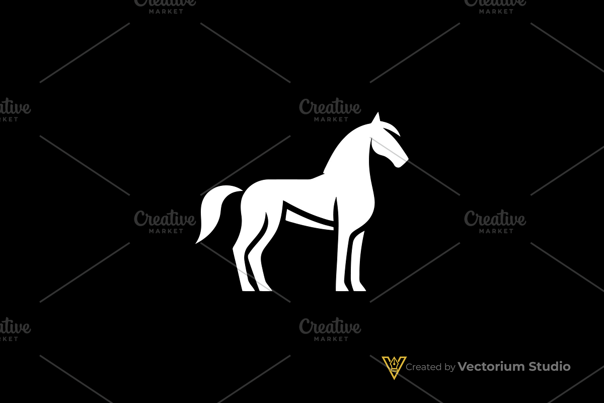 Modern Horse Geometric Logo, a Branding & Logo Template by Vectorium Studio (Photo 2 of 3)
