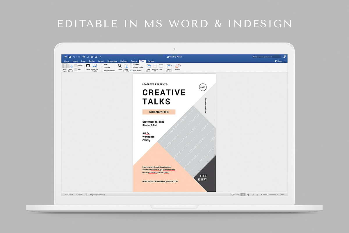 Creative Event Poster, a Flyer Template by Leaflove (Photo 5 of 5)