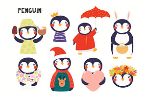 Cute little penguin illustrations, an Animal Illustration by sceptical cactus