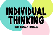 Individual Thinking Typeface, a Script Font by Seemly Fonts (Thumbnail 1 of 5)