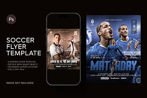 Football Match Day flyer Template, a Flyer Template by Ghurafa Studio