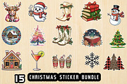 Christmas Sticker Bundle, a Graphic by crative8112 (Thumbnail 1 of 5)