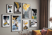 Golden female print poster, a Decorative Illustration by Muzi pear studio (Thumbnail 6 of 10)